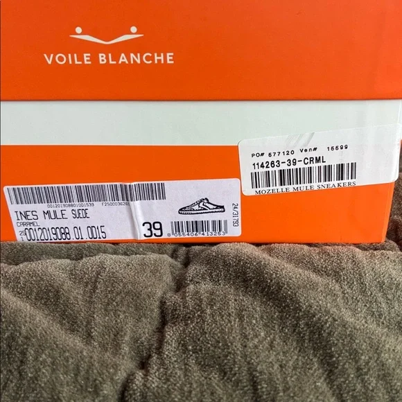 Voile Blanche Ines Suede Mule Sneaker NWB - Picture 5 of 6